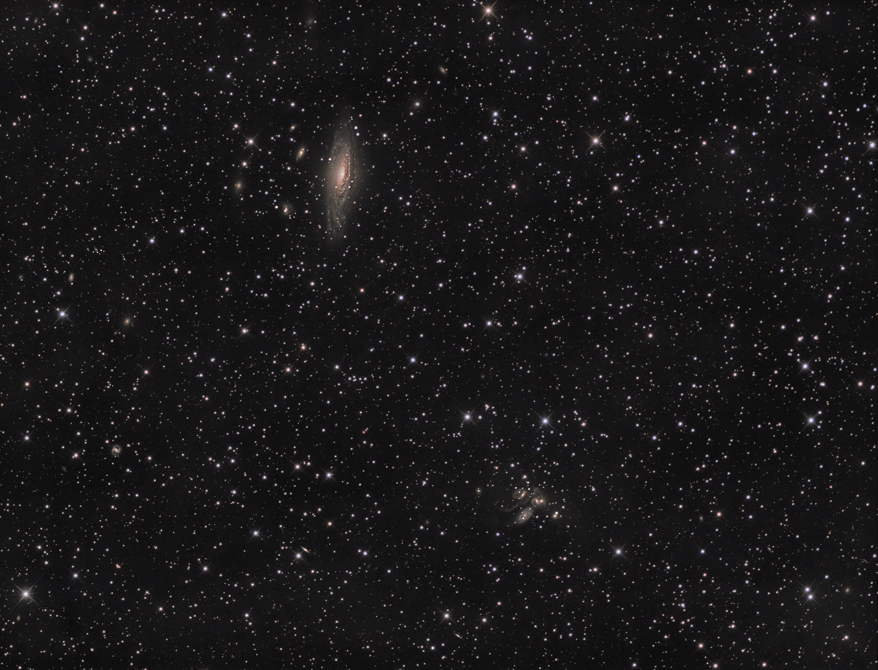 NGC7331 and Stephan Quintet