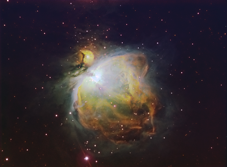 M42 sulfur exagerated