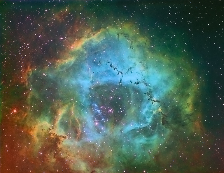 Rosette nebula SHO